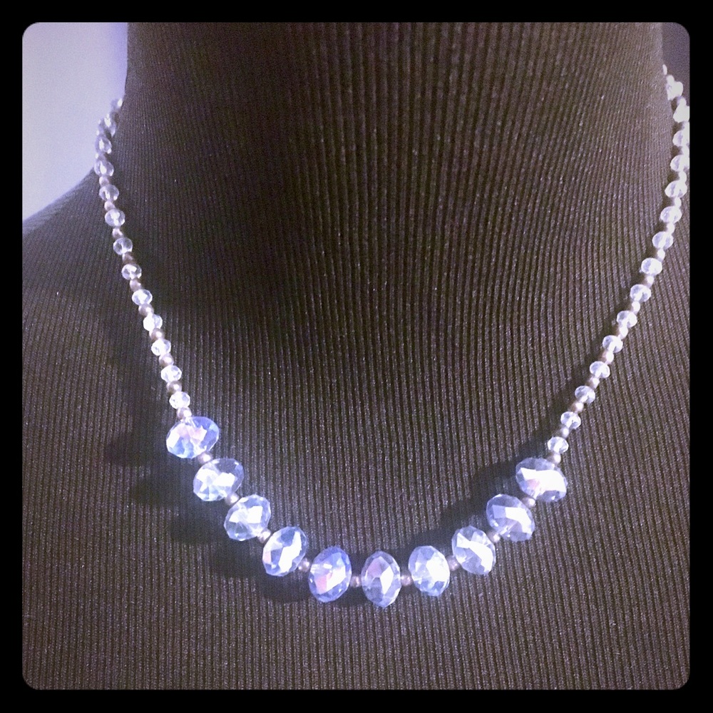 Jewelry Sale!  Crystal violet necklace